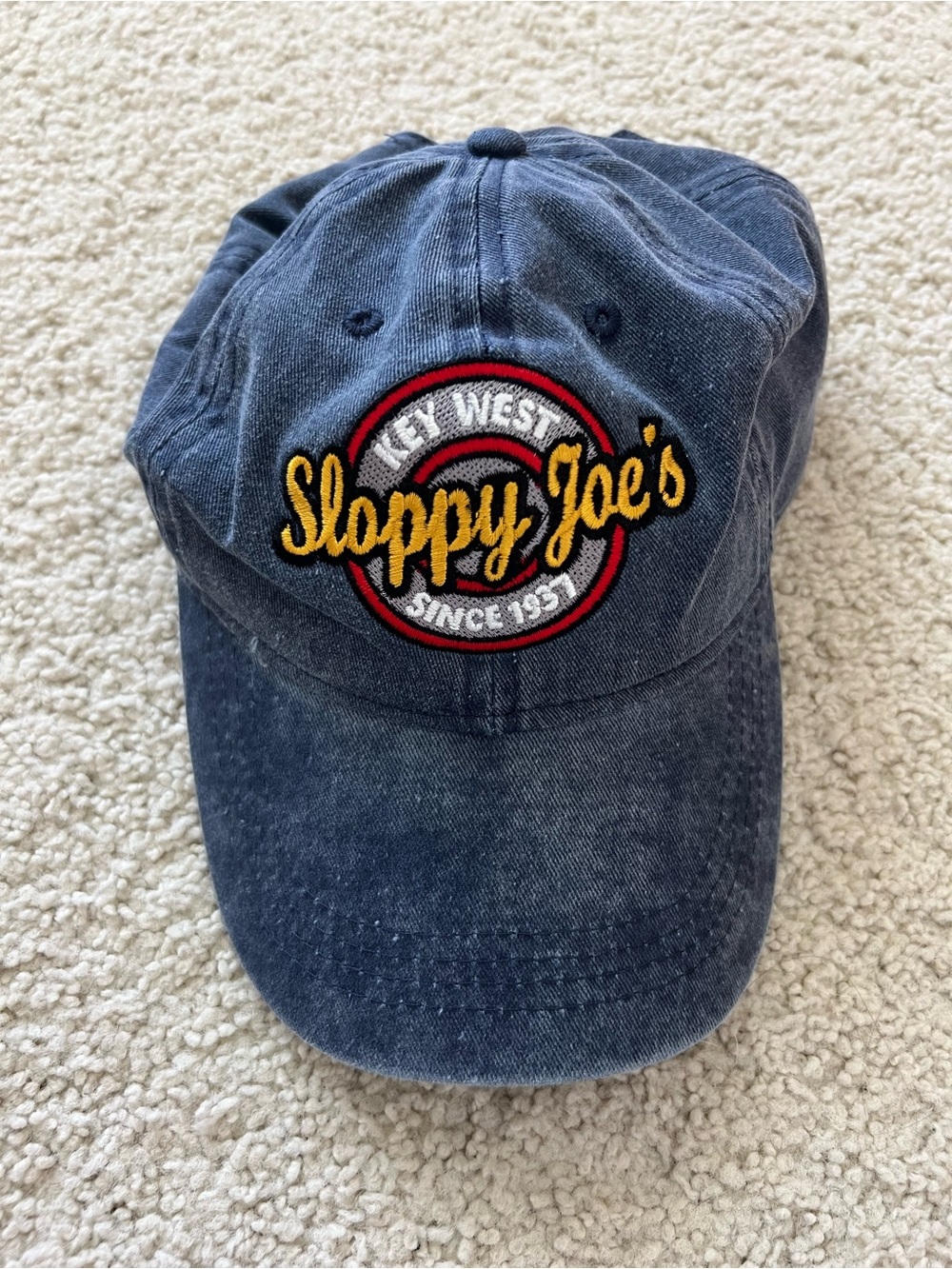 Key West Embroidered Navy Baseball Cap